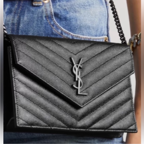 Black Chevron Crossbody Bag - Picture 7 of 7